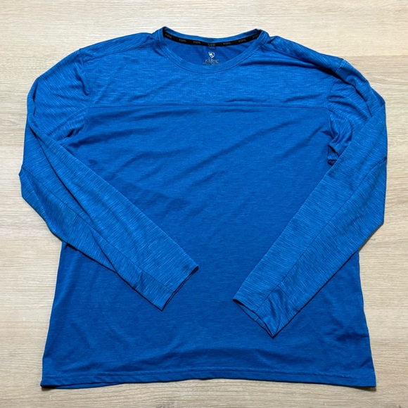 Kuhl Engineered Crew Vibrant Blue Men’s Long Sleeve Tee XXL Hiking Outdoor - Picture 3 of 12